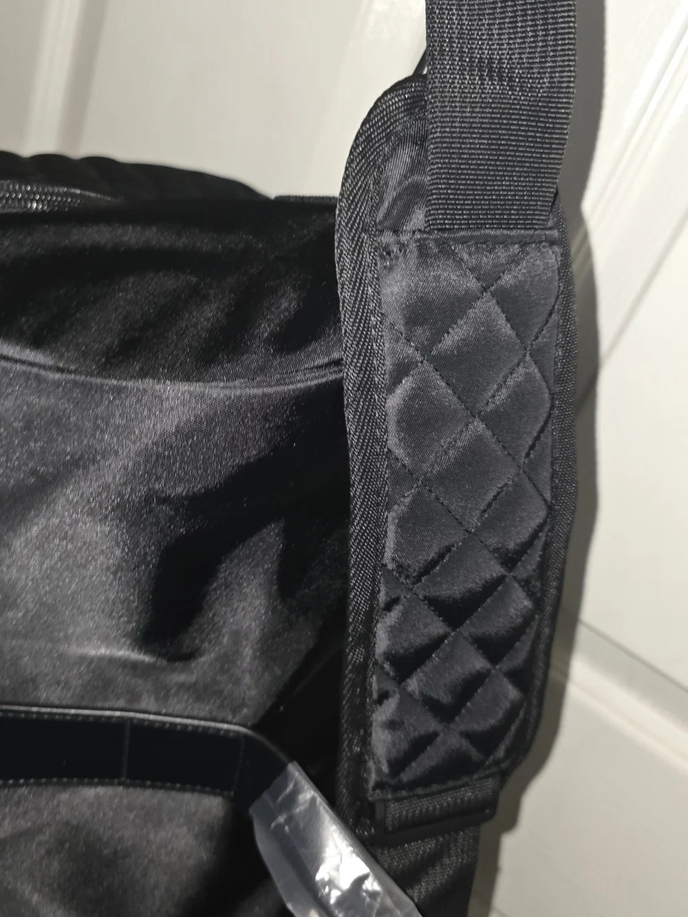 Black Unisex Travel Duffel Bag -